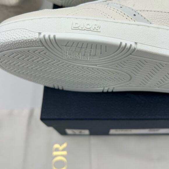 Men's Dior B 27 white calf skin sneakers size 42 made in Italy - Picture 5 of 16